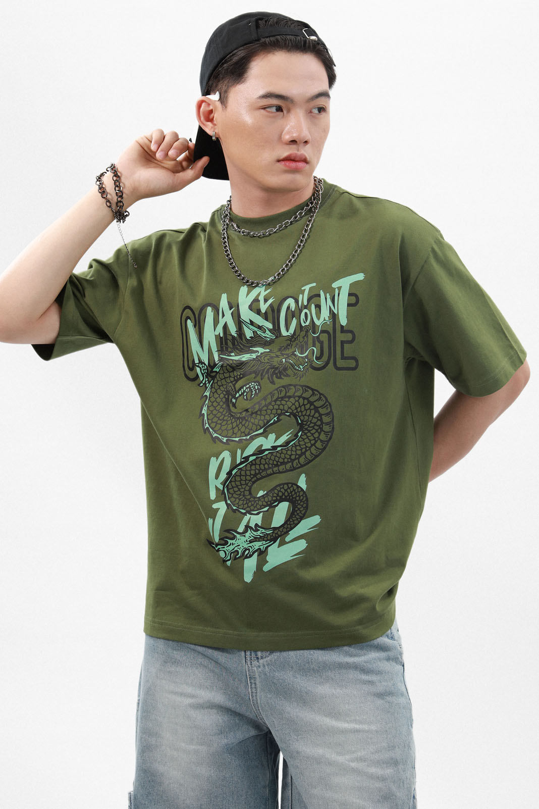 Oversized T-Shirt With Print | TEN11